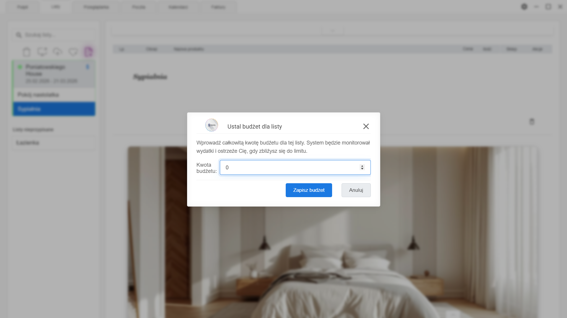 Specly - Automatyczne podliczanie budżetu i przełączanie walut dla architekta